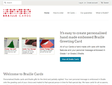 Tablet Screenshot of braillecards.co.uk